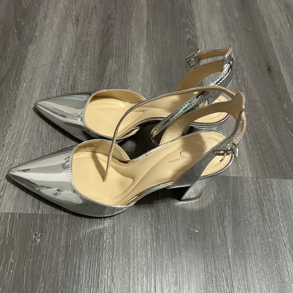 Silver Platform Shoes - Picture 1 of 5